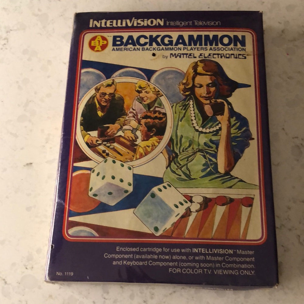 Intellivision Backgammon game unopened vintage condition